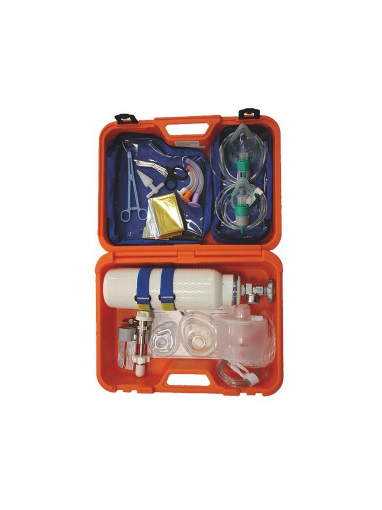 MALETIN REANIMACION CON REG 15 Litros con botella